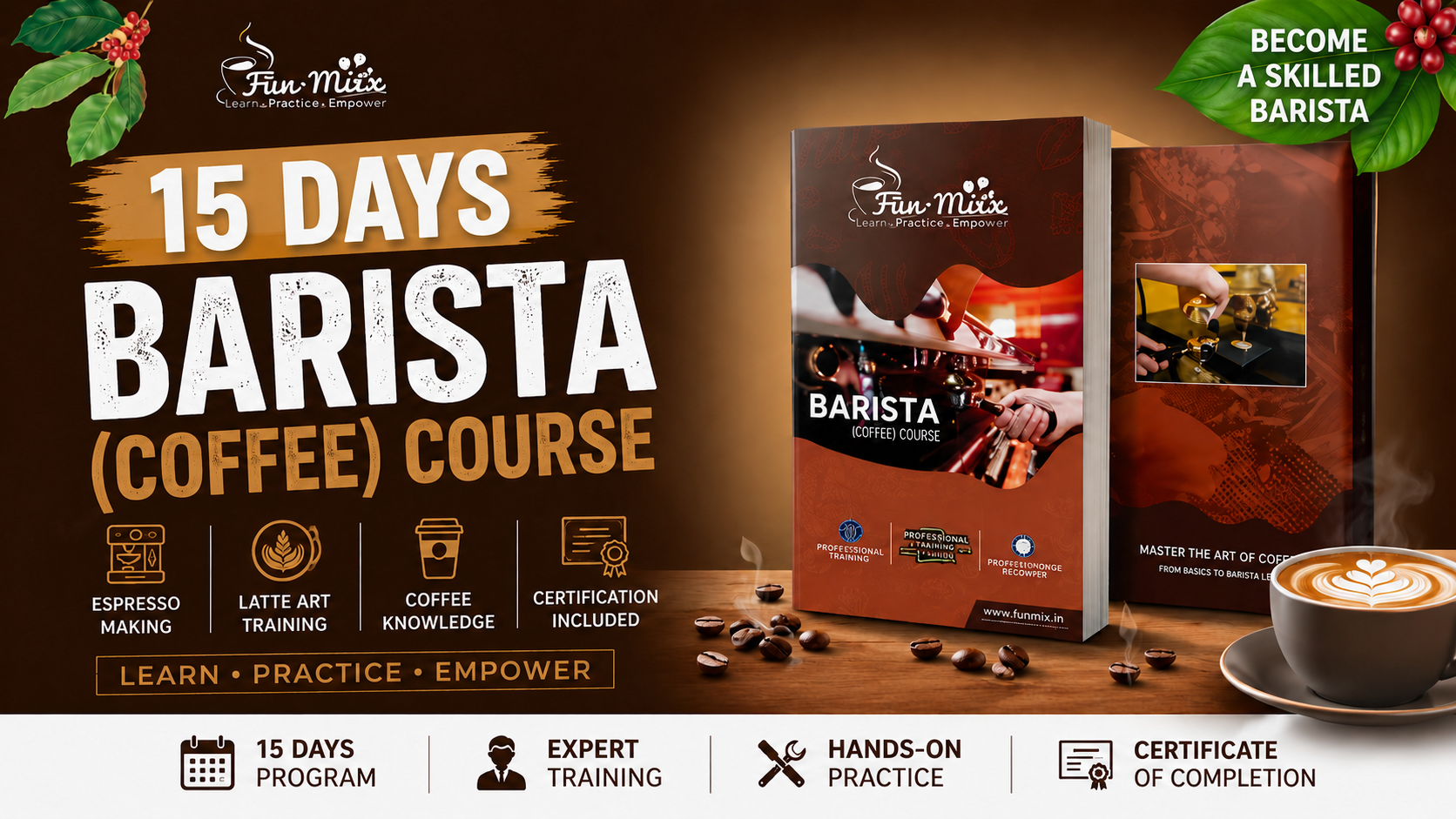 BARISTA (COFFEE) COURSE 15-DAY'S