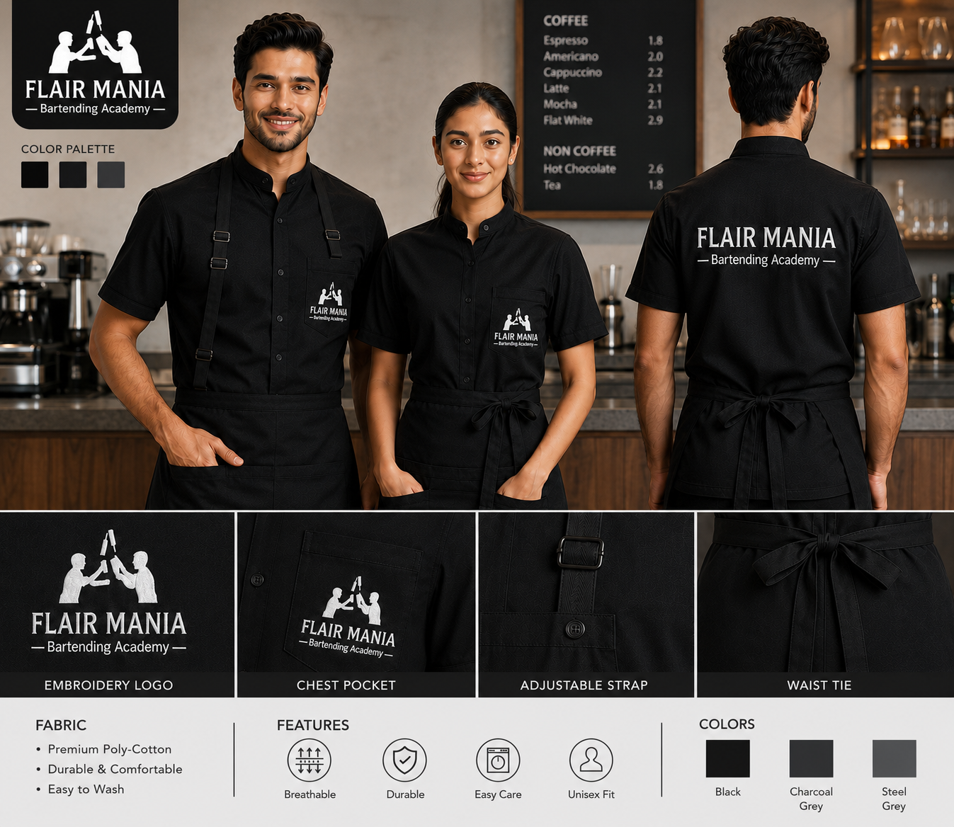 Flair Mania Team Dress code